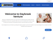 Tablet Screenshot of daybreakventure.com